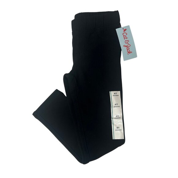Cat & Jack Black Jeggings – Size 4T - Picture 1 of 3